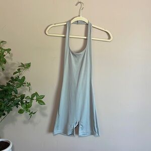 Cute light green stretchy jump suit size XS, great for working out.